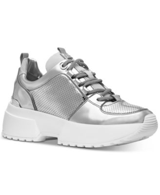 michael kors metallic sneakers