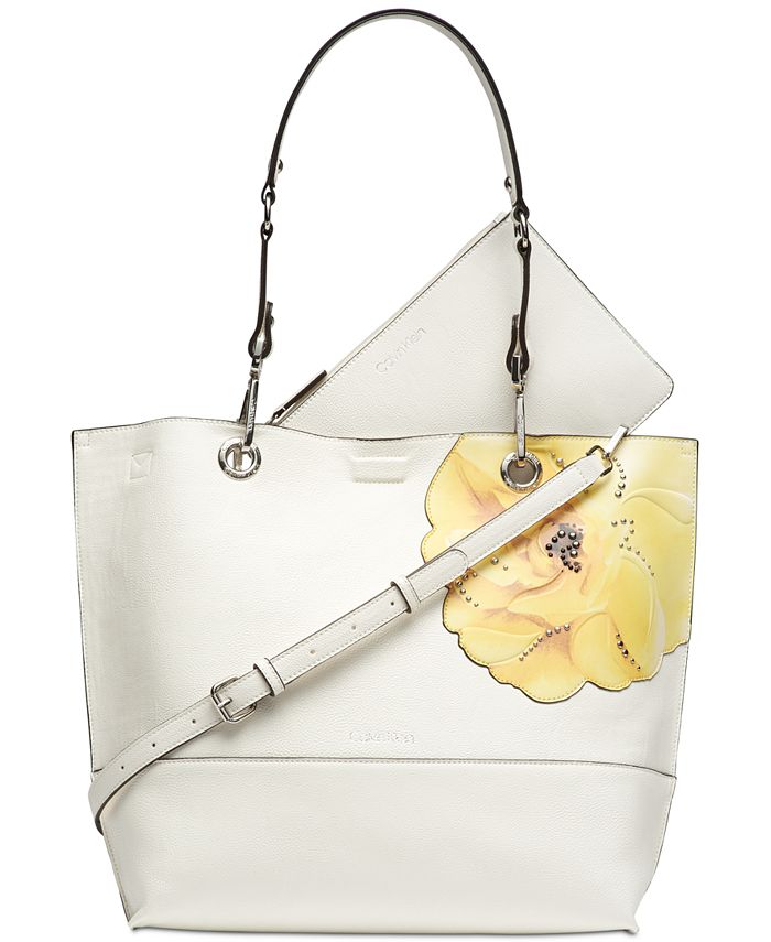 Calvin klein floral tote bag 2025