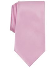 TIES R US Plain Dusty Pink Satin Classic Men's Tie and Pocket Square Set