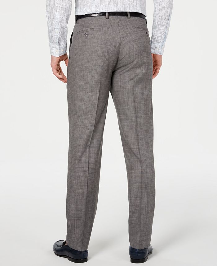 Michael Kors Men's ClassicFit Airsoft Stretch Blue/Gray MiniGrid Suit