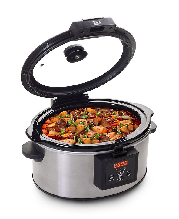 Elite by MaxiMatic Elite Platinum 6 Quart Programmable Slow Cooker