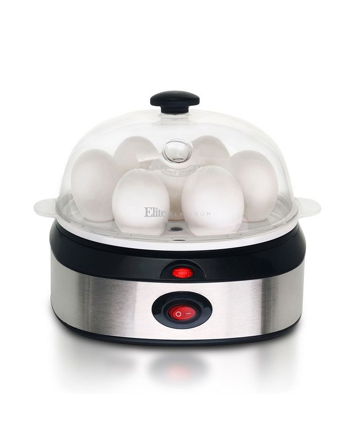 Elite Gourmet Programmable 2-Tier Egg Cooker and Steamer 
