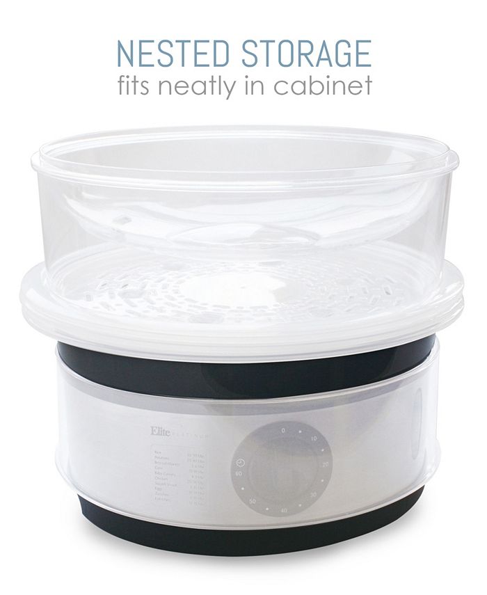 Elite Gourmet Elite Platinum 3 tier 8.5 Quart Food Steamer Macy's