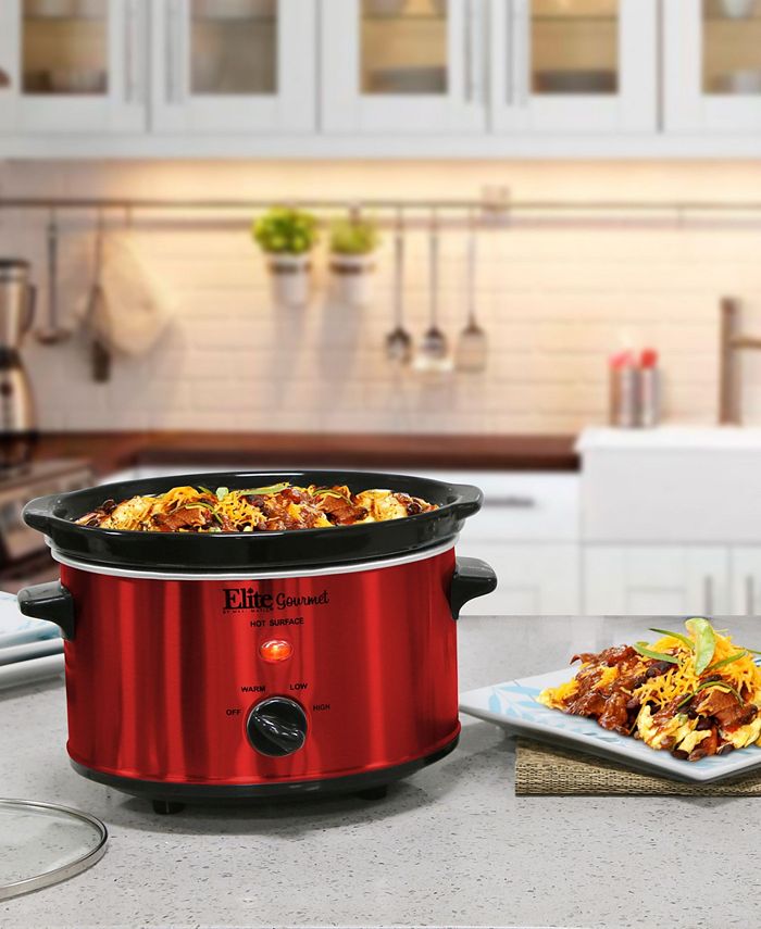 Elite by MaxiMatic Elite Gourmet 2 Quart Oval Slow Cooker Macy's