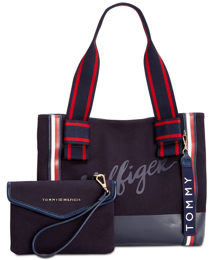 roekeloos manager Kaal Tommy Hilfiger Holly Canvas Tote & Reviews - Handbags & Accessories - Macy's