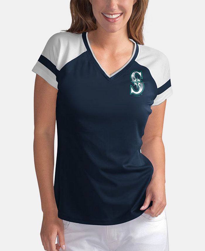 Women's T-Shirt V-Neck Short Sleeve - Mariners 