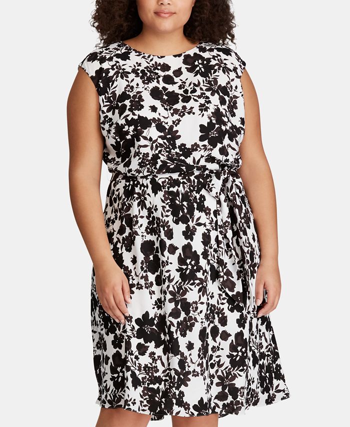 Lauren Ralph Lauren Plus Size Fit & Flare Dress Macy's