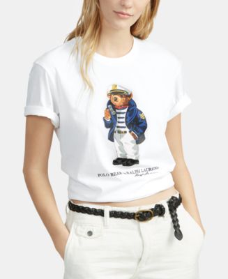 Polo Ralph Lauren Polo Bear Cotton T-Shirt & Reviews - Women - Macy's