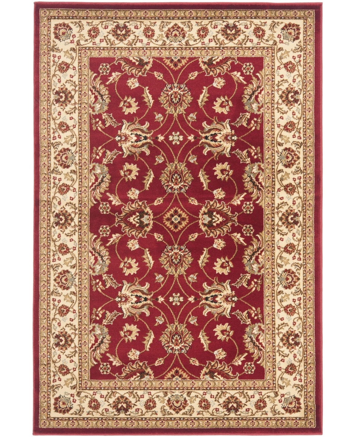 Safavieh Lyndhurst Red and Ivory 6'7in x 9'6in Area Rug - Red