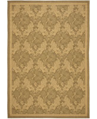 Courtyard CY6582 Gold and Natural 8' x 11' Sisal Weave Outdoor Area Rug