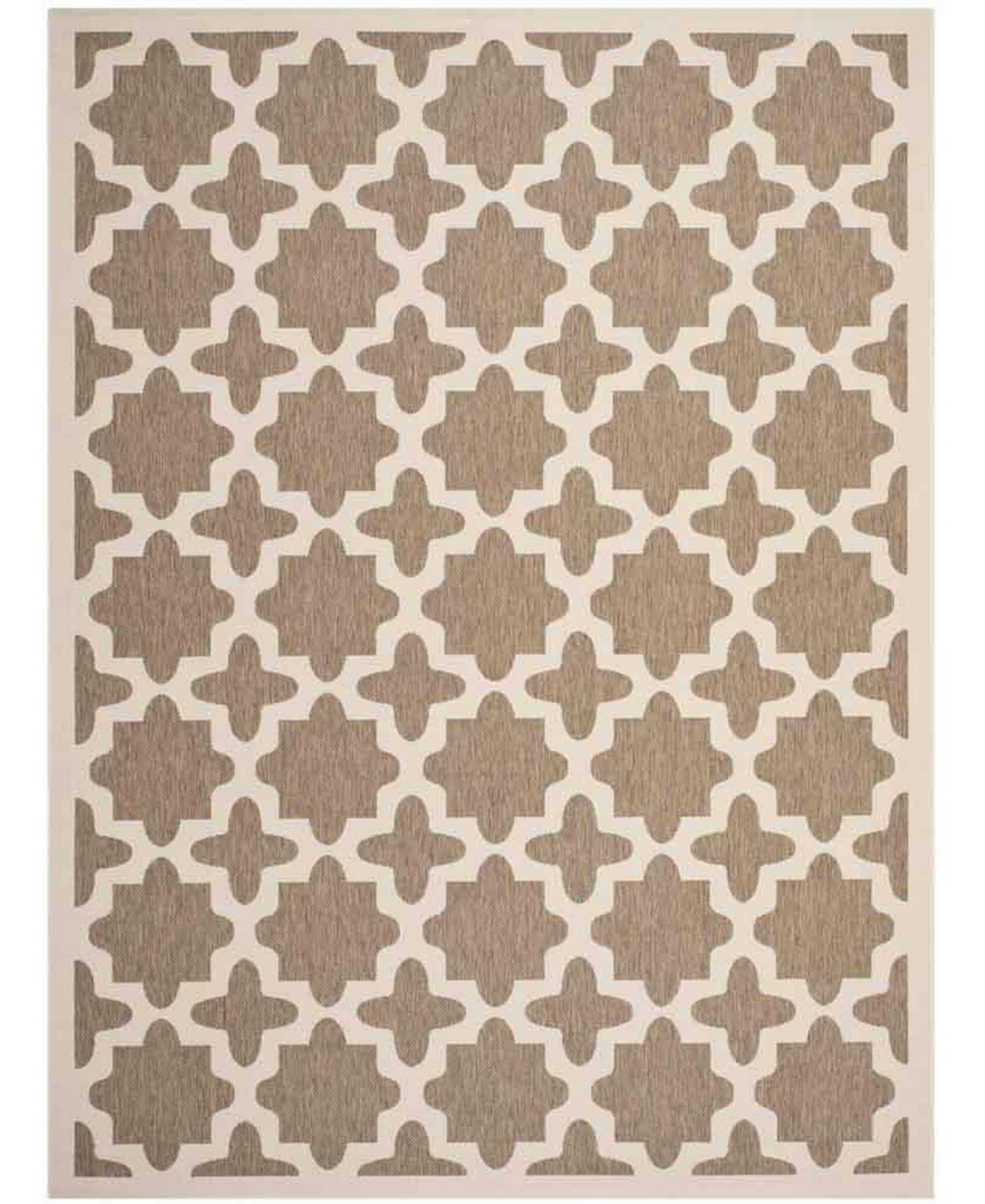 Safavieh Courtyard Brown and Bone 8' x 11' Sisal Weave Outdoor Area Rug - Brown / Bo