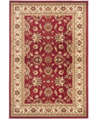 Lyndhurst LNH553 Red and Ivory 5'3" x 7'6" Area Rug