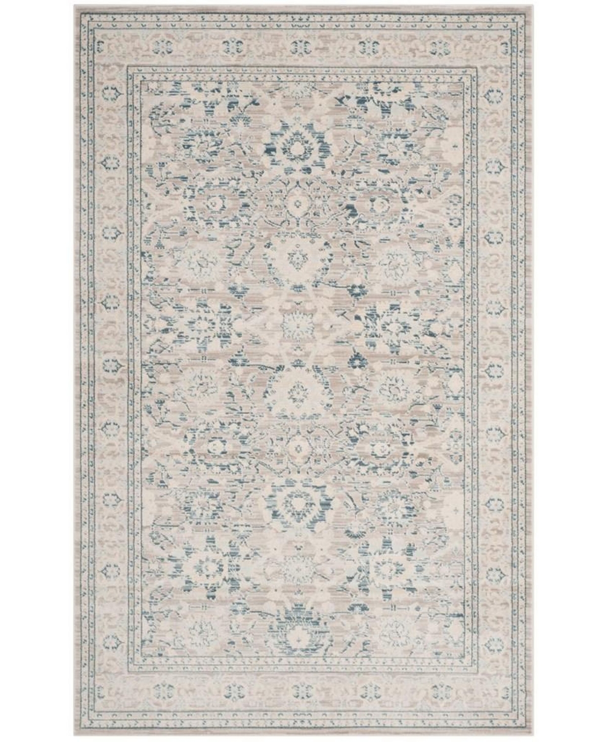Safavieh Archive Gray and Blue 6'7in x 9'2in Area Rug - Grey/blue