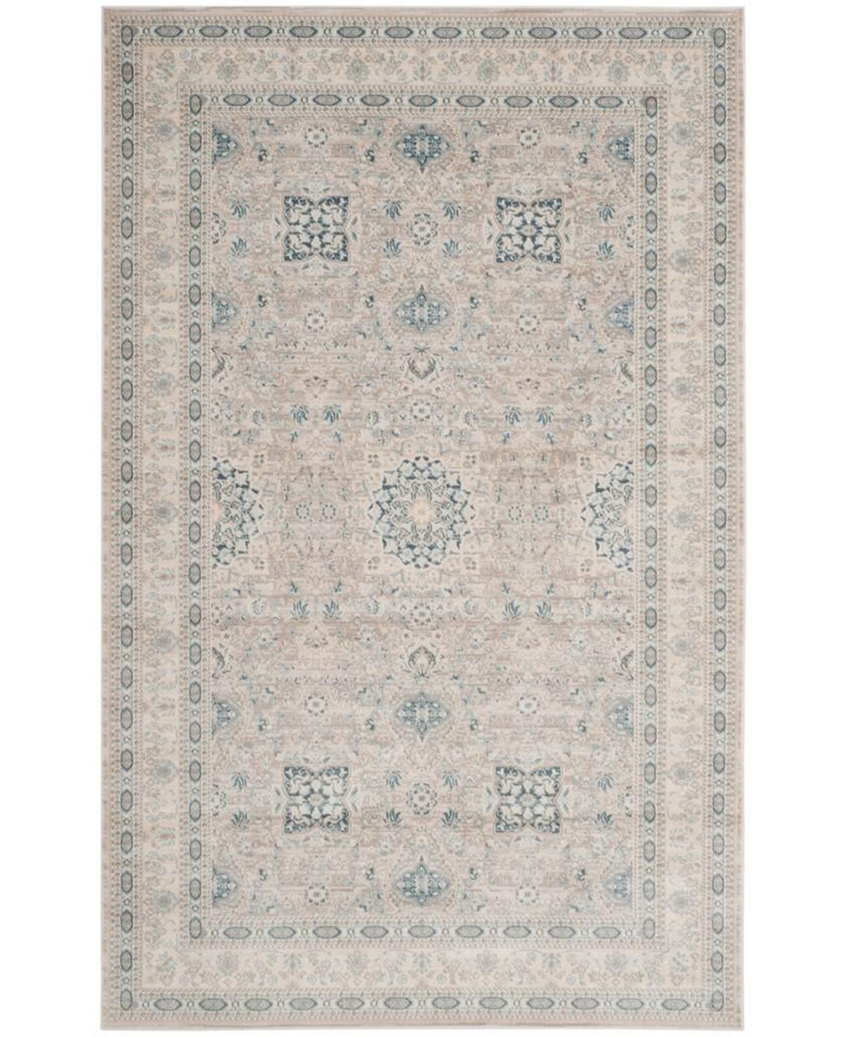 Safavieh Archive Gray and Blue 6'7in x 9'2in Area Rug - Grey/blue