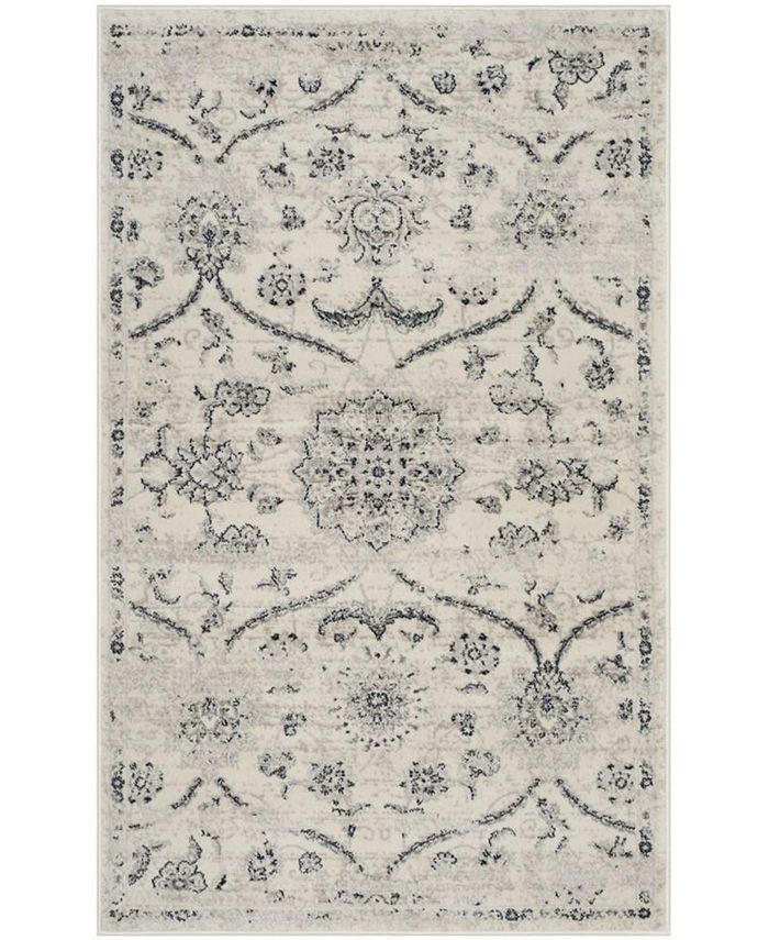 Safavieh Carnegie Cream and Light Gray 3' x 5' Area Rug Macy's
