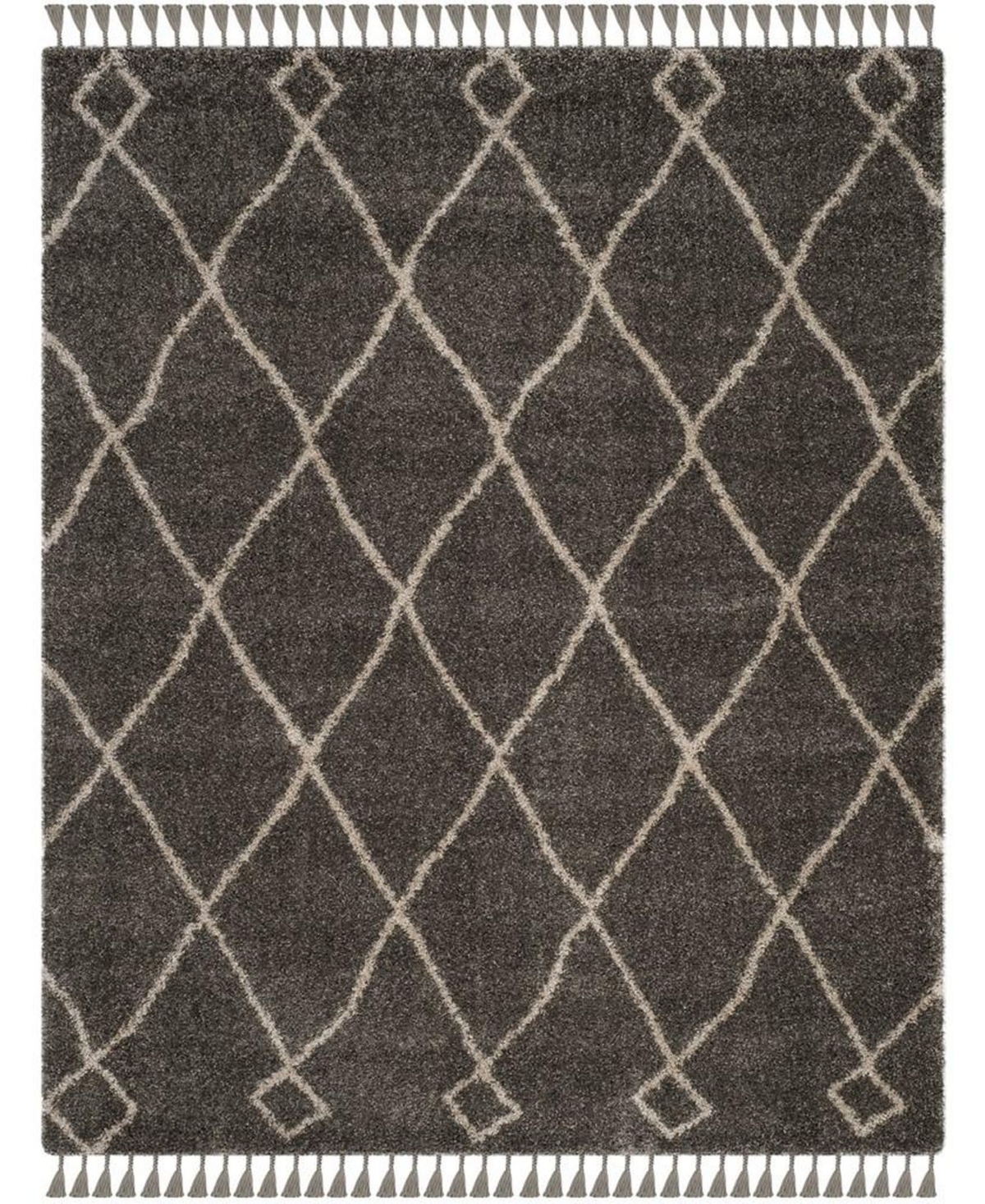 Safavieh Moroccan Fringe Shag MFG241 X Area Rug -Cream