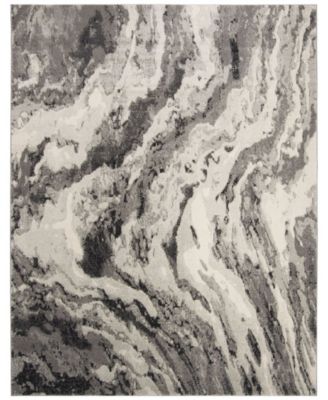 Evoke EVK285 Ivory and Gray 8' x 10' Area Rug