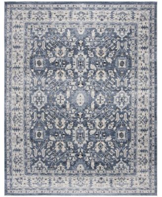 Charleston CHL412 Navy and Creme 8' x 10' Area Rug
