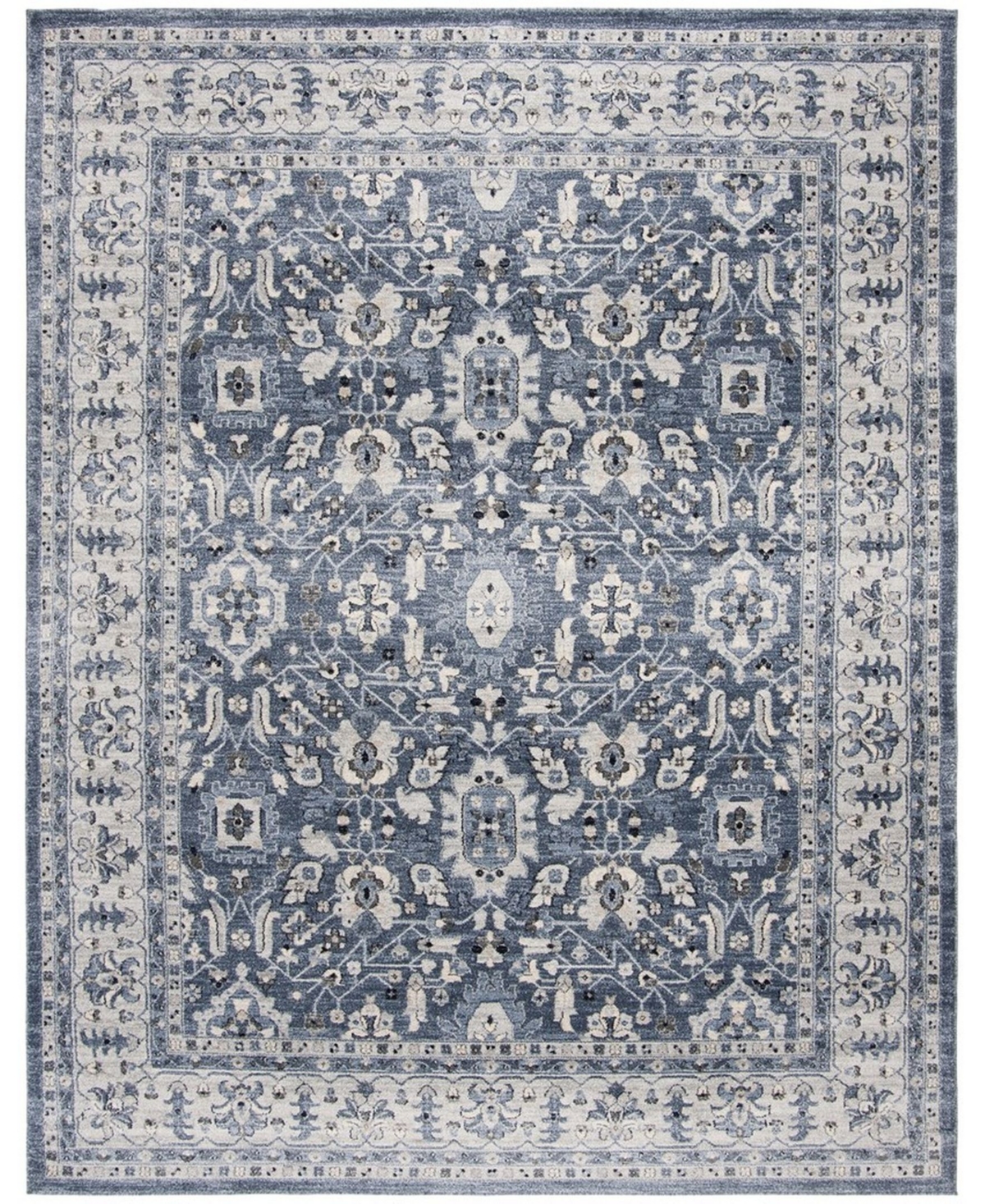 Safavieh Charleston Navy and Creme 8' x 10' Area Rug - Navy