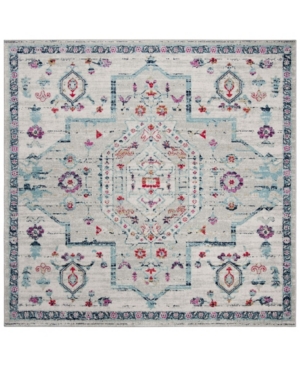 Safavieh Madison Light Gray and Fuchsia 6'7