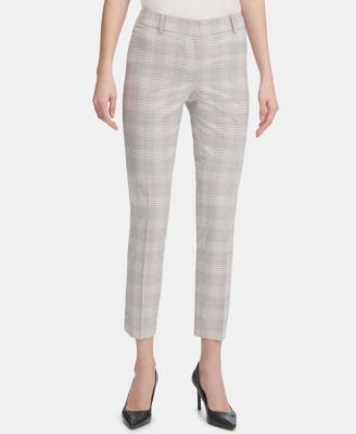 Calvin Klein - Plaid Ankle Pants