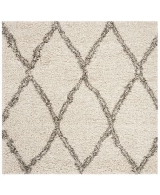 Safavieh Hudson Ivory and Gray 7' x 7' Square Area Rug