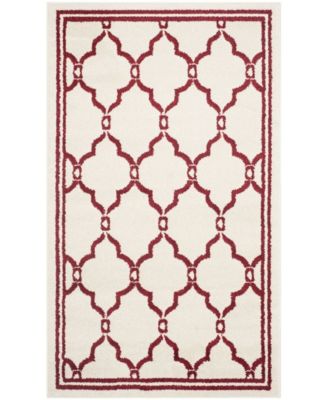 Amherst Ivory and Red 3' x 5' Area Rug