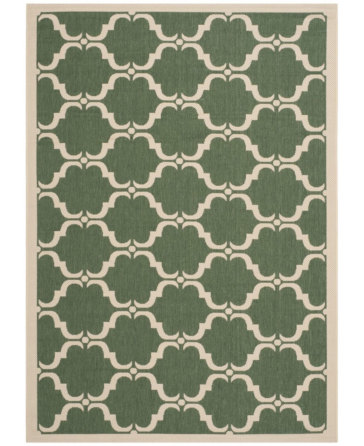 Safavieh Courtyard CY6009 Dark Green and Beige 5'3" x 7'7" Outdoor Area Rug
