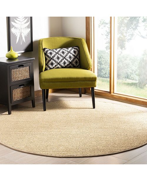 Safavieh Natural Fiber Ivory And Beige 6 X 6 Sisal Weave Round