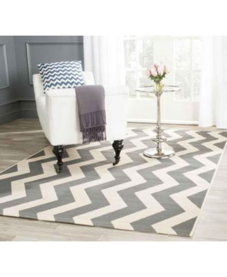 Courtyard CY6245 Gray and Beige 5'3" x 7'7" Sisal Weave Outdoor Area Rug