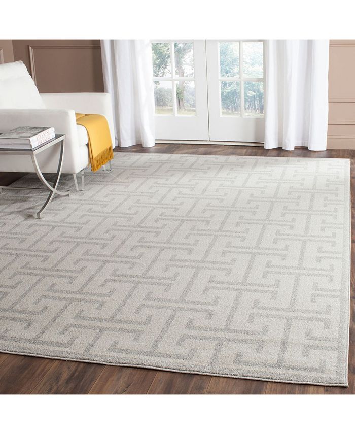 Safavieh Amherst AMT404 Ivory and Light Gray 8' x 10' Outdoor Area Rug