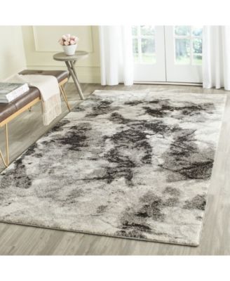 Retro RET2141 Cream and Gray 5' x 8' Area Rug