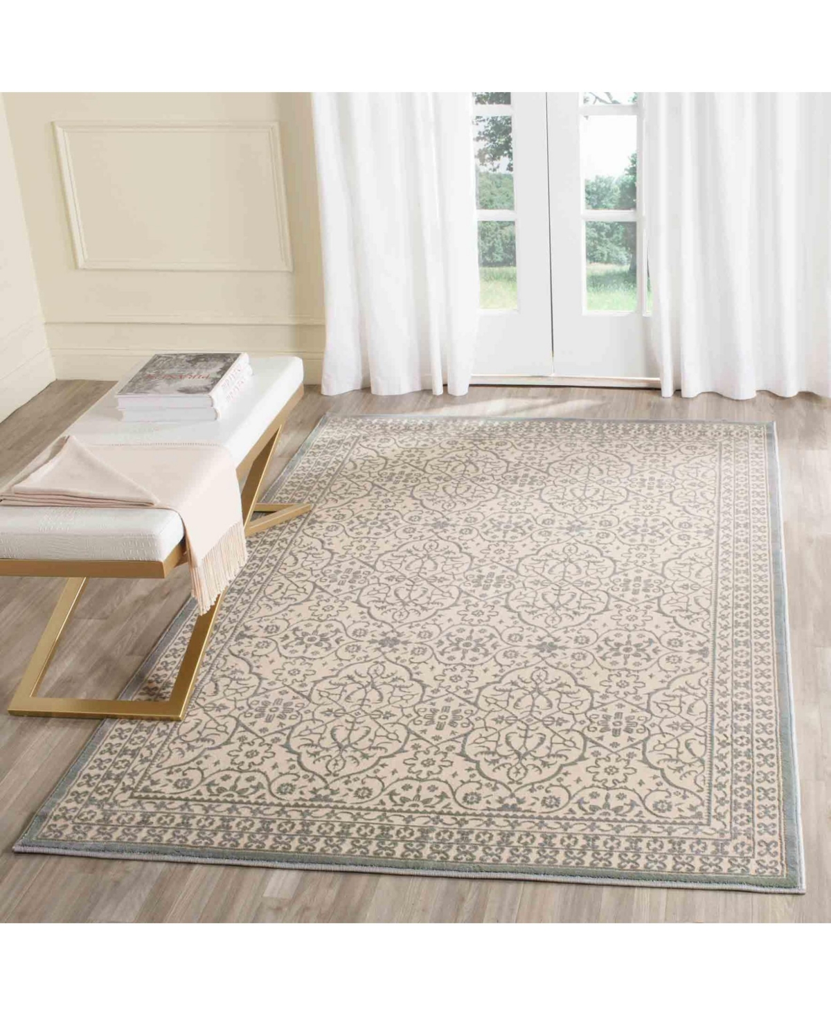 Safavieh Brilliance BRL508and Sage Area Rug - Cream