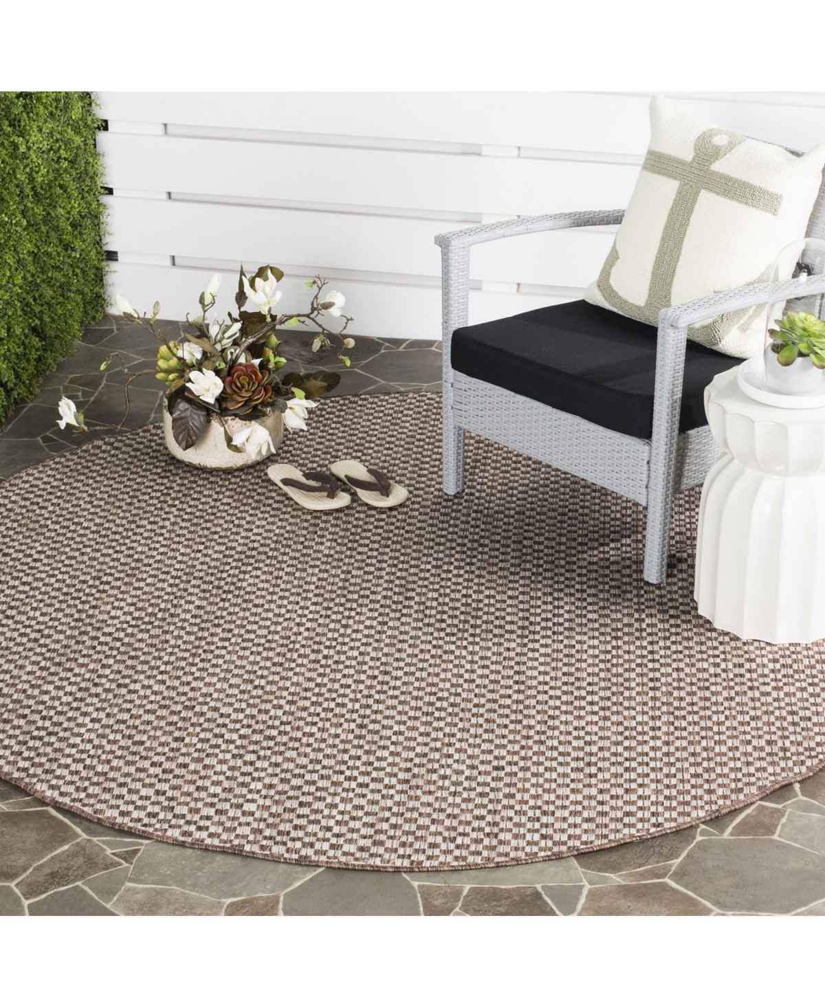 Safavieh Courtyard CY8653n and Light Gray 6'7