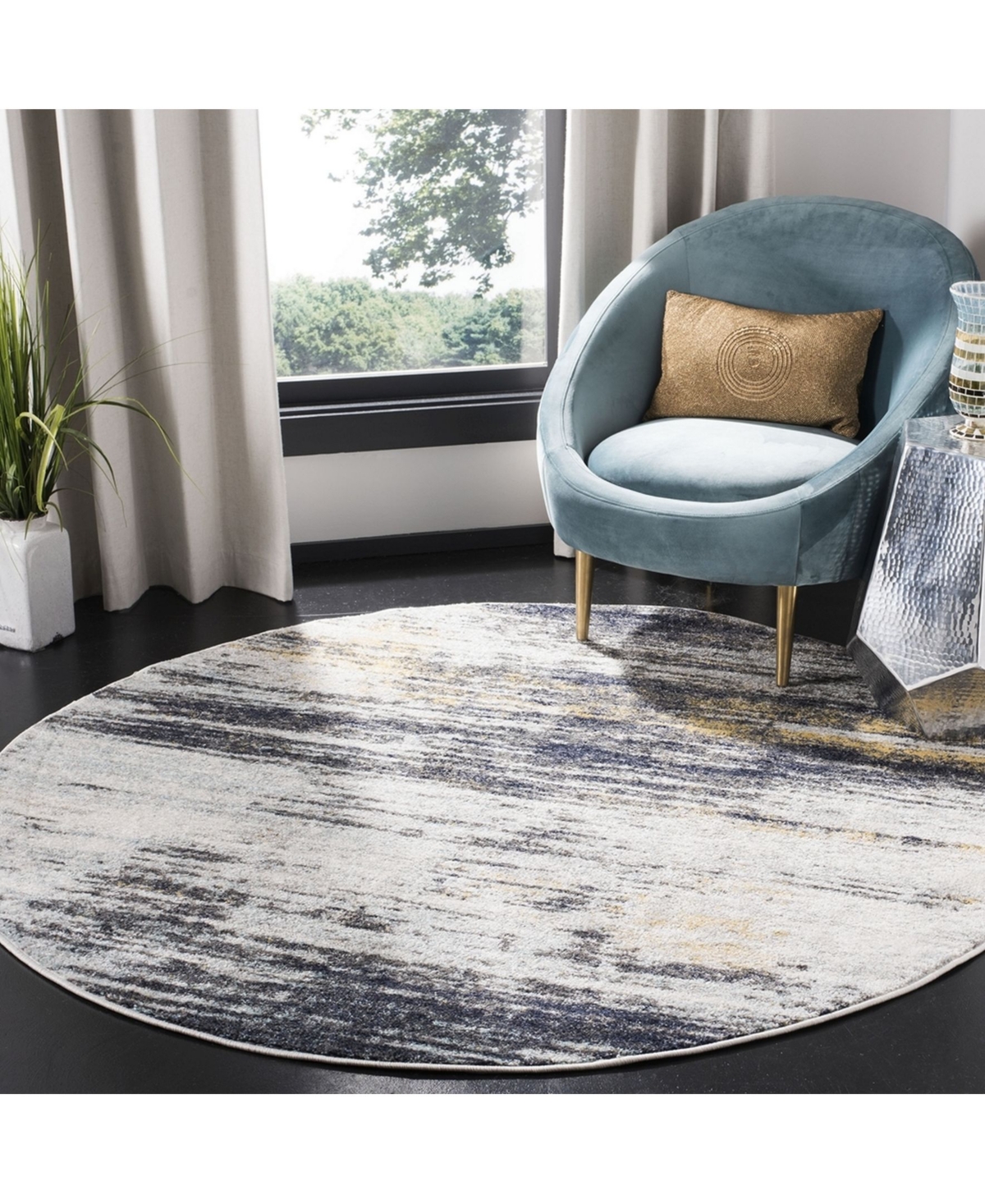 Safavieh Adirondack 201and Black x Area Rug - Light Gray