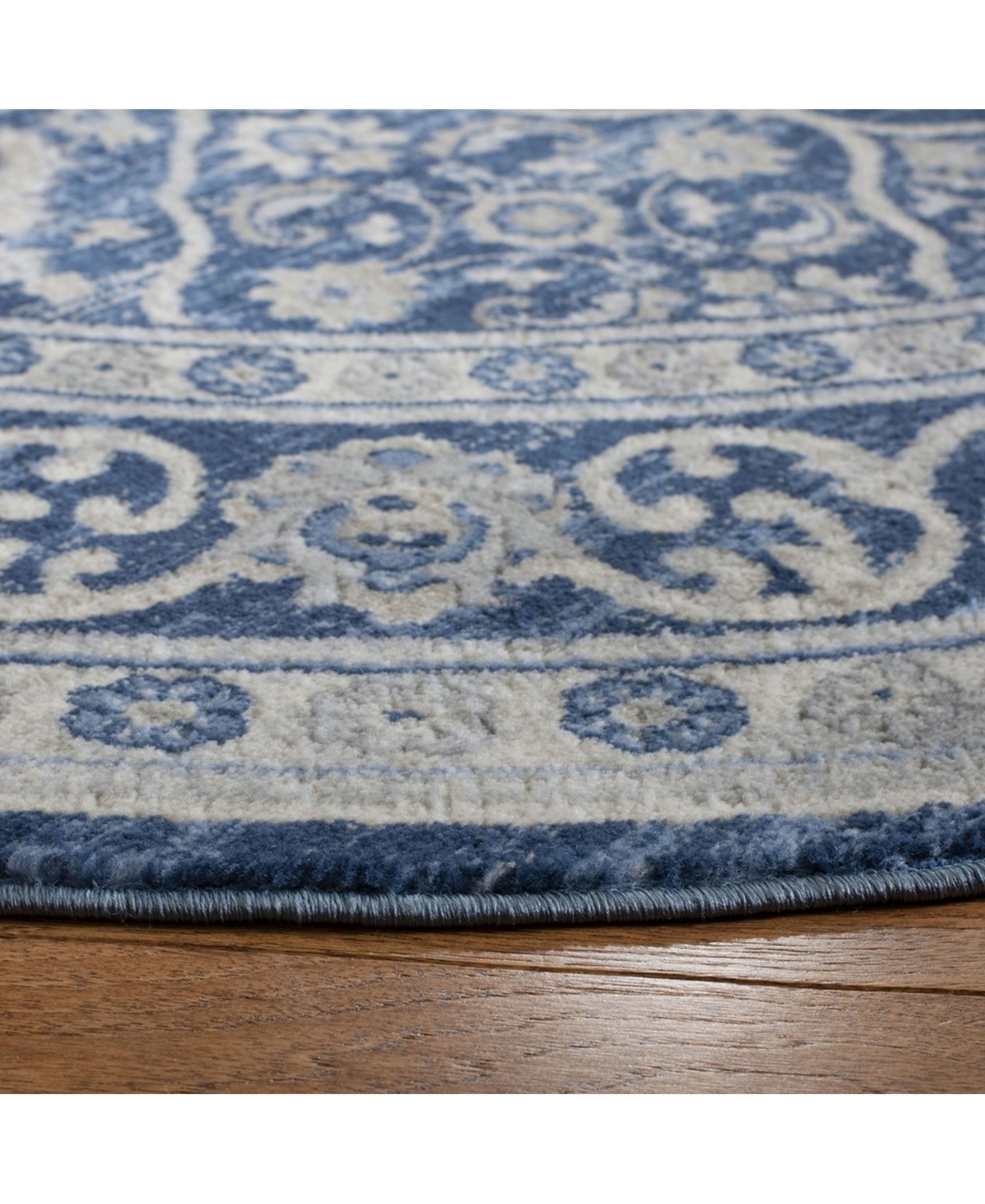 Safavieh Brentwood BNT870and Light Gray x Sisal Weave Area Rug - Navy