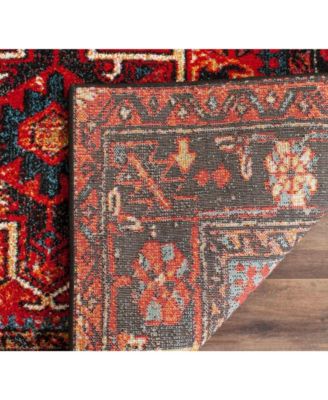 Vintage Hamadan VTH211 Red and Multi 5'3" x 7'6" Area Rug