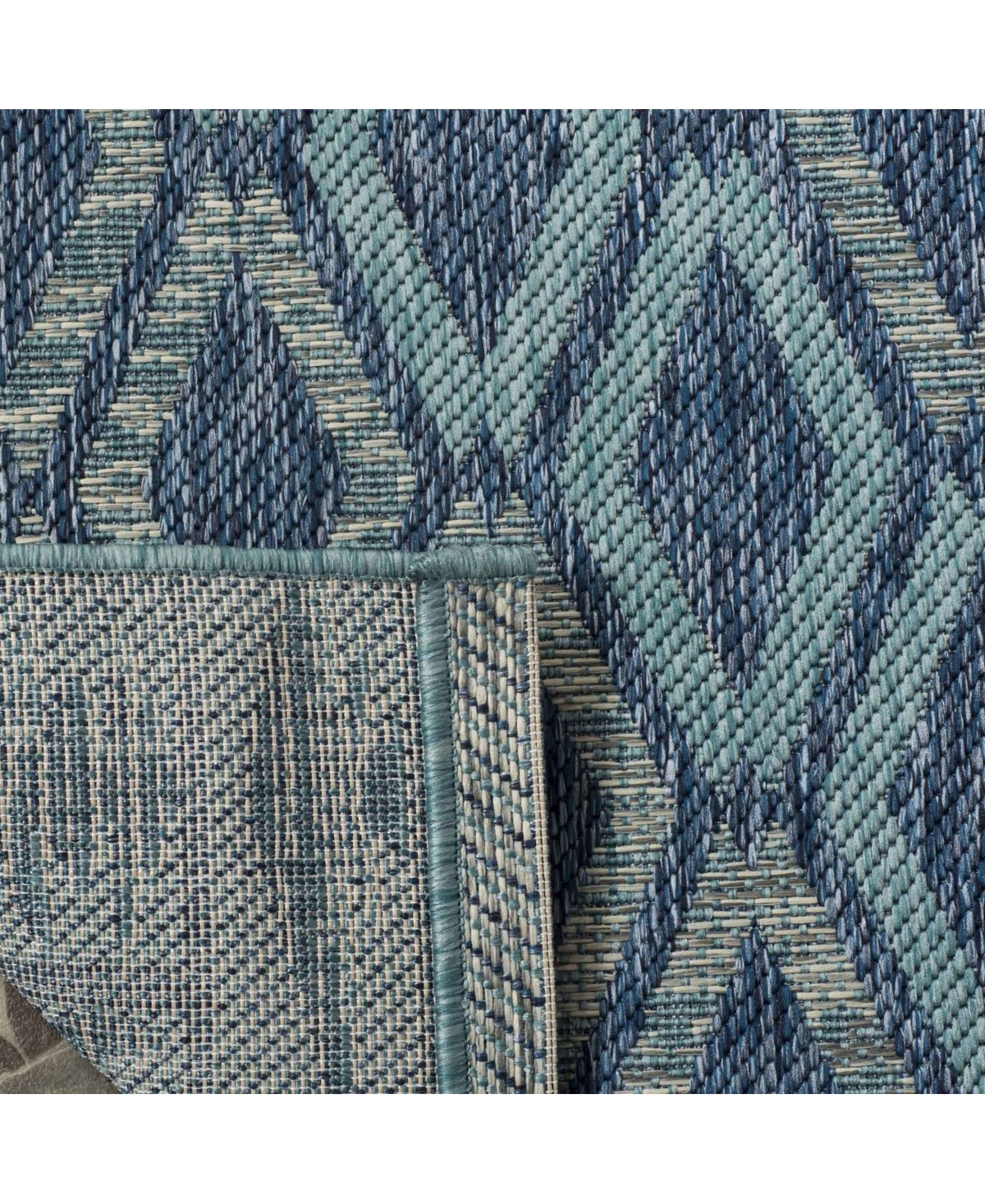 Safavieh Courtyard CY8531and Aqua 5'3