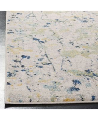 Evoke EVK284 Ivory and Yellow 5'1" x 7'6" Area Rug