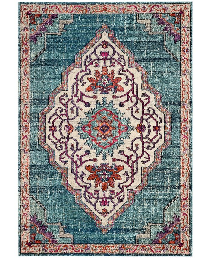 Safavieh Monaco Blue and Multi 5'1" x 7'7" Area Rug Macy's