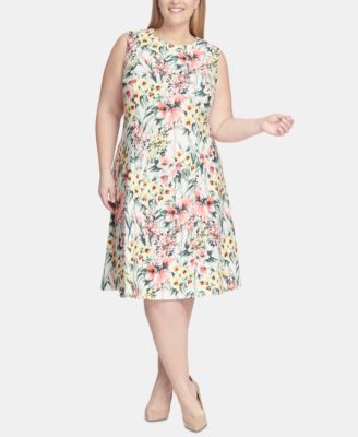 macy's tommy hilfiger floral dress