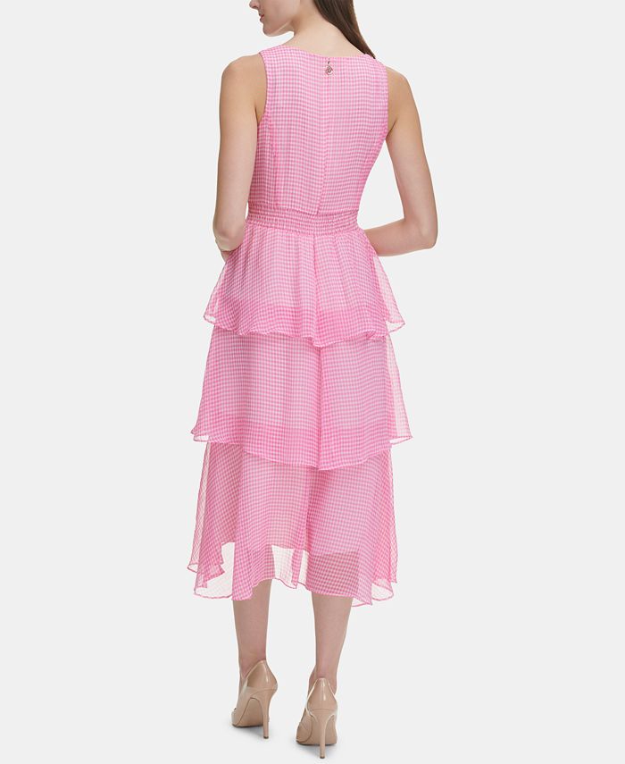 tommy hilfiger women's neck tie a line dress