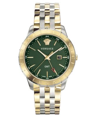 Versace - Men's Swiss Univers Two-Tone Stainless Steel Bracelet Watch 43mm