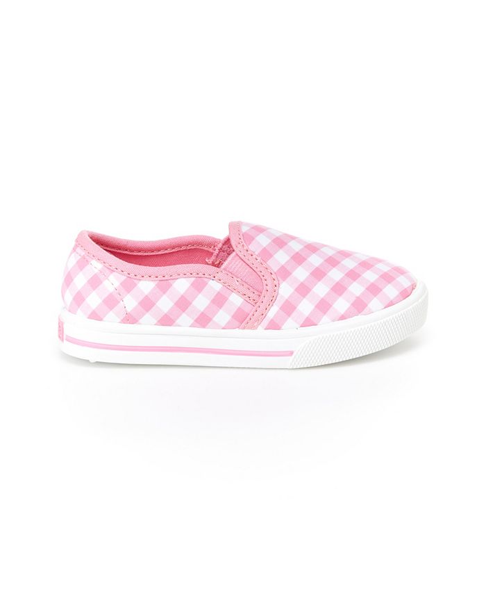 Carter's Toddler & Little Girls Desiree Gingham Slip On Sneaker - Macy's