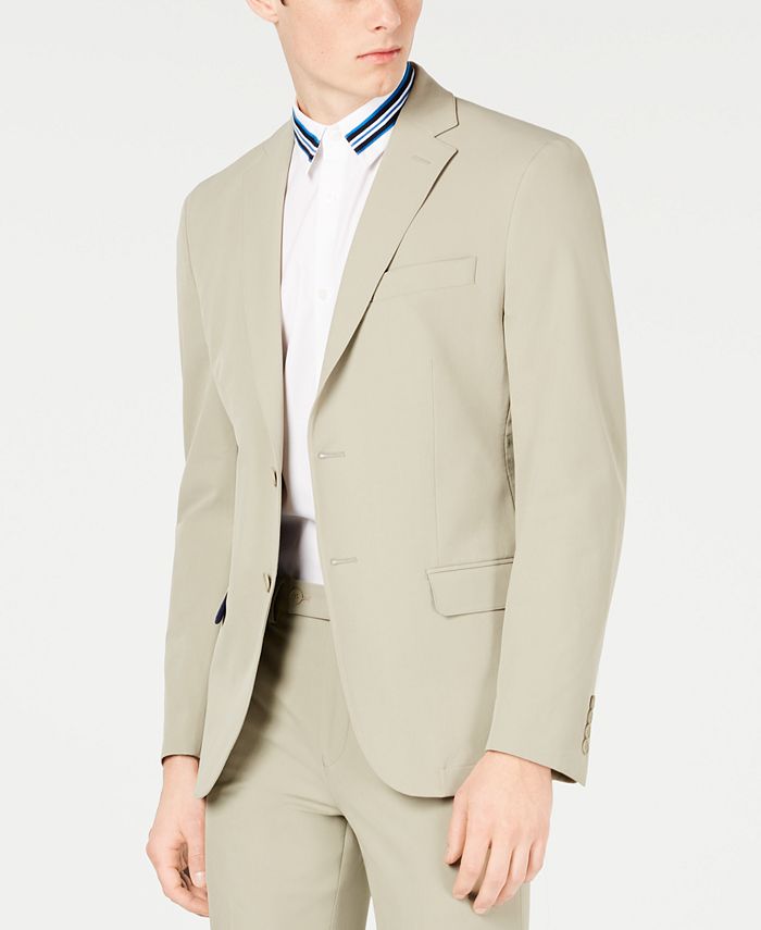Calvin Klein Men's Slim-Fit Stretch Washable Suit Jacket & Reviews -  Blazers & Sport Coats - Men - Macy's