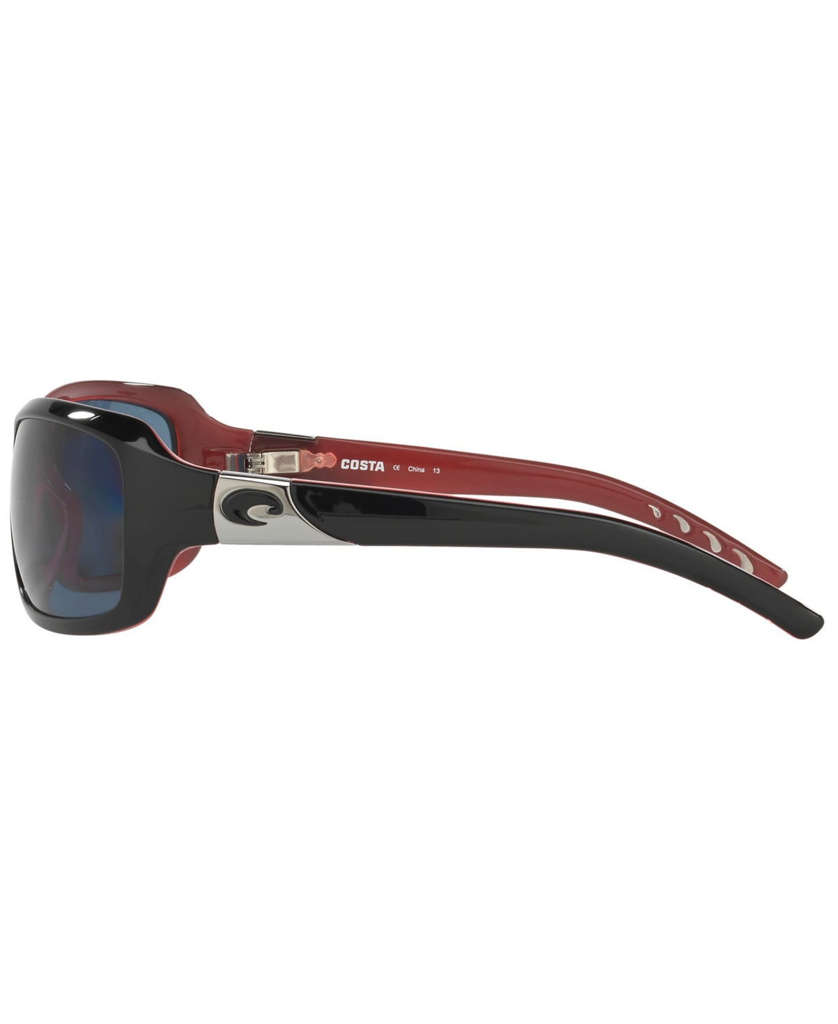 Shop Costa Del Mar Polarized Sunglasses, Isabela Polarized 64p In Black Pink,grey