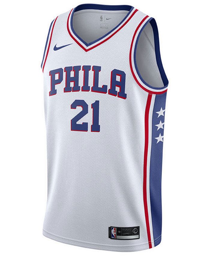 Nike Men's Joel Embiid Philadelphia 76ers Association Swingman Jersey ...