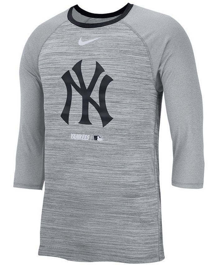 Nike Men's New York Yankees Velocity Raglan T-Shirt - Macy's