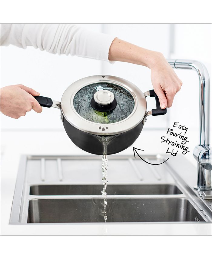 GreenPan Levels 3Qt. Stackable Ceramic Nonstick Saucepan with