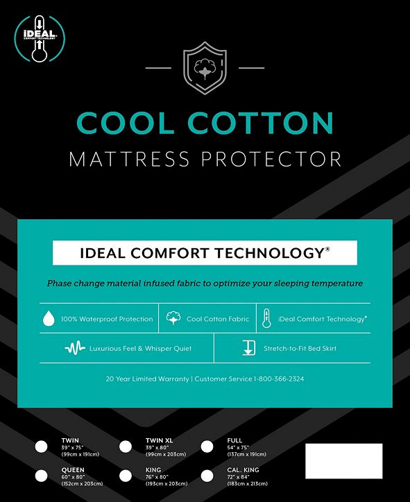 SensorPEDIC Cool Cotton Waterproof Queen Mattress Protector & Reviews Mattress Pads & Toppers